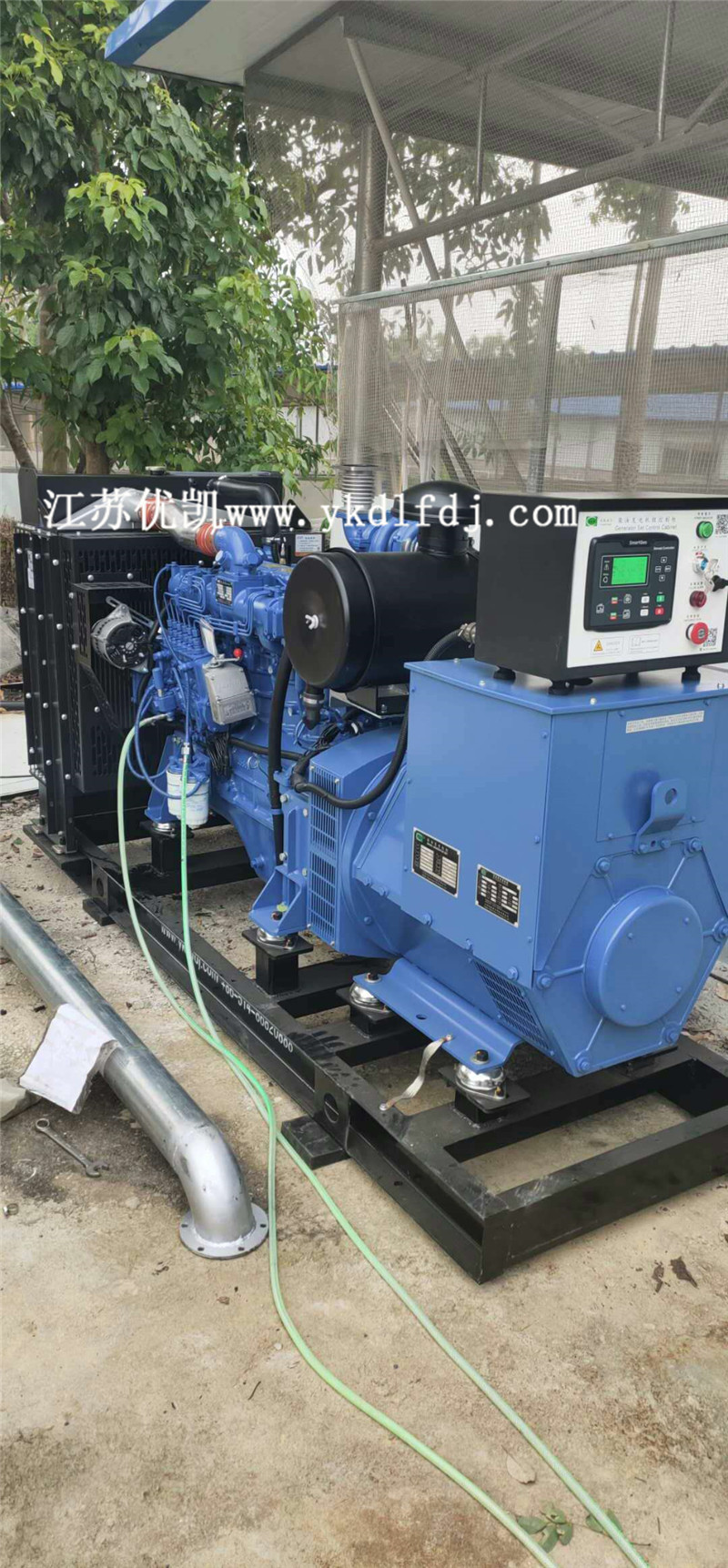 2020年10月13日，150KW玉柴發電機組交付廣西某養殖場使用