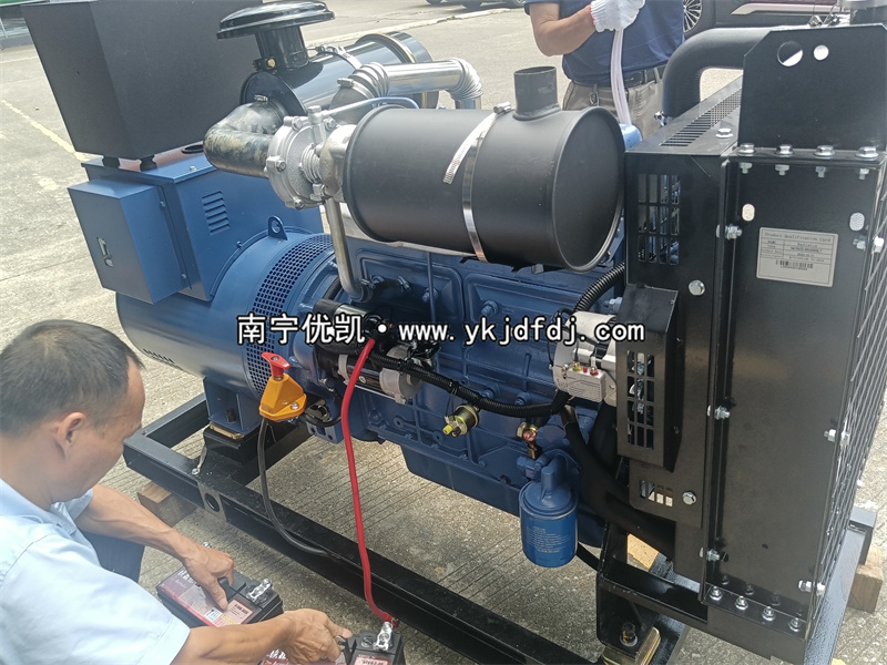 2024年9月18日，50kw濰坊雷納柴油發電機組試機發貨百色